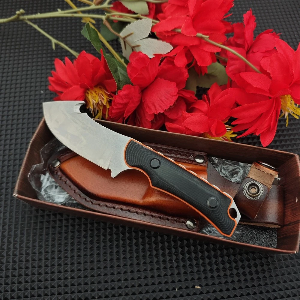 

EDC-нож с двухцветной рукоятью G10, лезвием из стали 8Cr13Mov, многофункциональный прямой нож для активного отдыха, альпинизма, кемпинга, подарок для путешествий