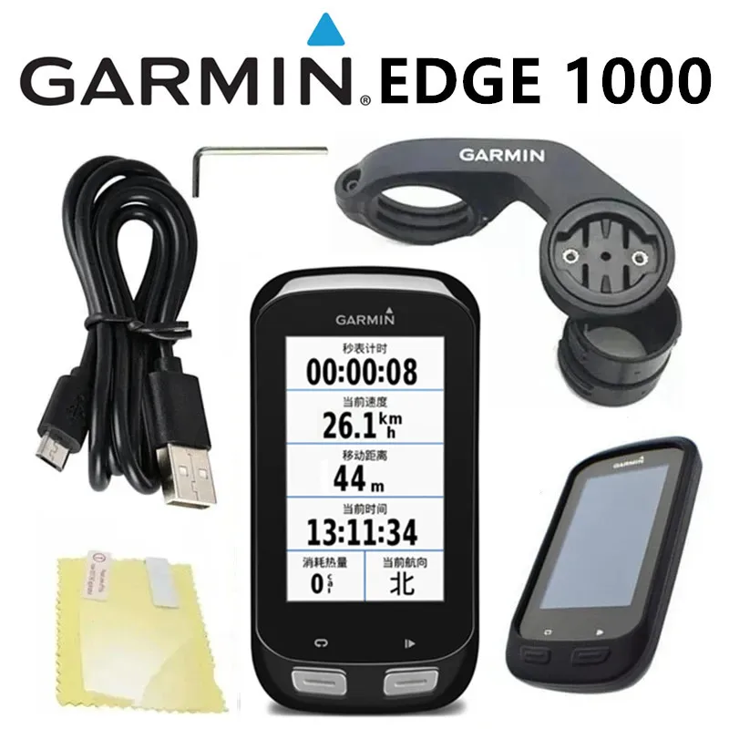 Original Garmin EDGE 1000 GPS Bicycle Riding Wireless Code Table 90% New Support for Multiple Languages in the World