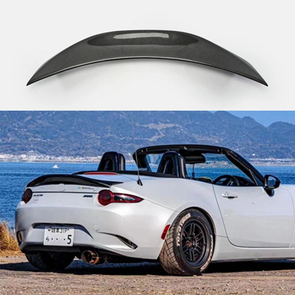 

FOR Mazda MX5 Miata ND RF LMS Style FRP Fiber Glass Unpainted Duckbill Spoiler Trunk Wing Lip Racing Accessories Tuning Trim