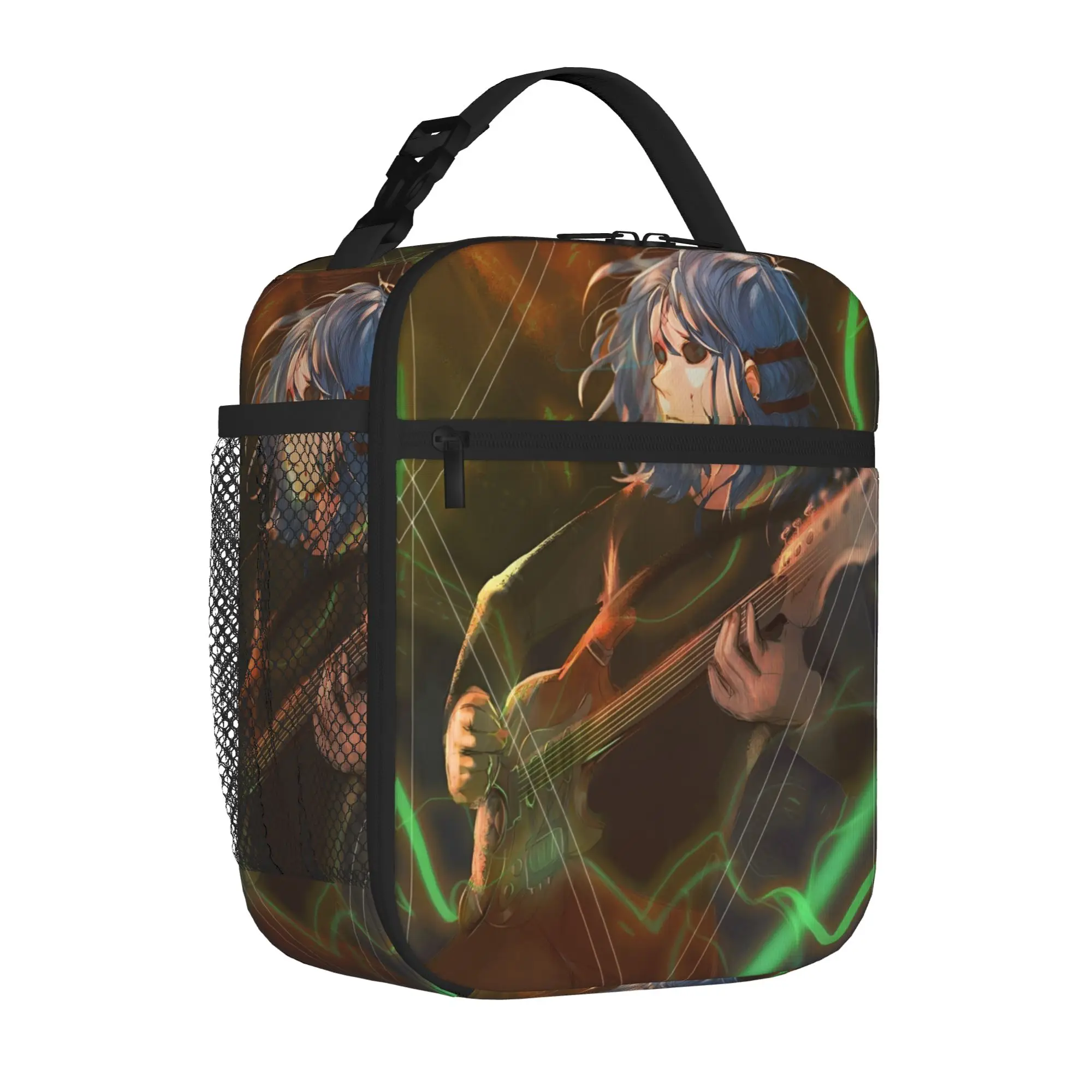 Sally Face Sal Fisher SF Guitar Insulated Lunch Tote Bag for Outdoor Game Gothic Portable Cooler Thermal Spacious Food Bag