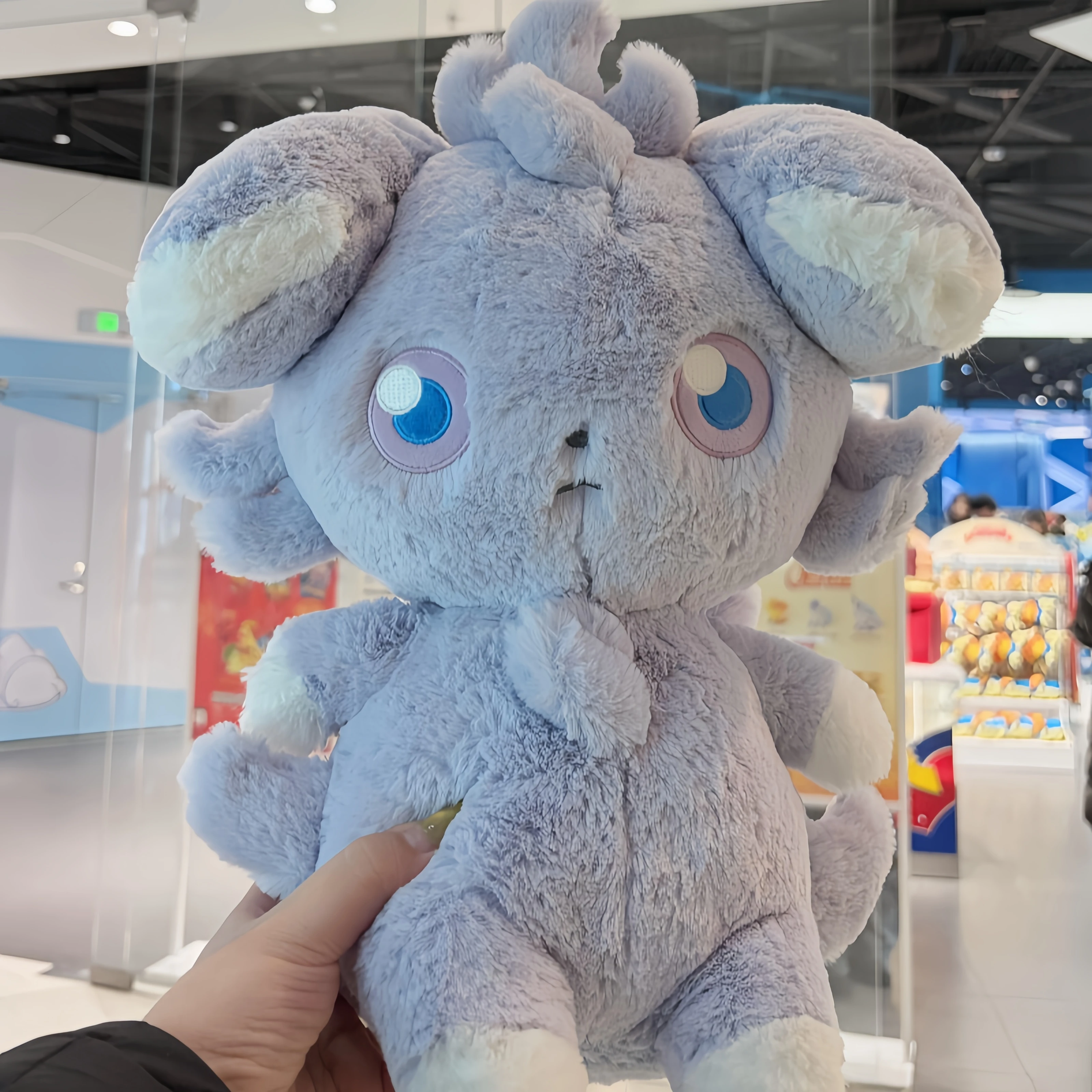 ピカチュウぬいぐるみふわふわエスパーぬいぐるみポケモンz-aアニマルぬいぐるみソフトグレー猫人形飾りポケモンぬいぐるみギフト
