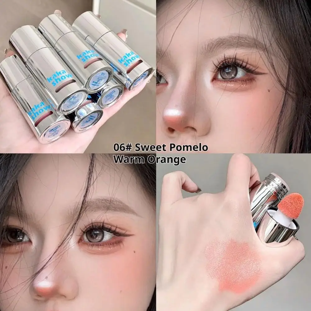 أحمر الخدود السائل الكورية مستوحاة الإسفنج فرشاة رئيس الطبيعية دائم تنفس ترطيب الخد أحمر الخدود سطع كونتور ماكياج الوجه #3