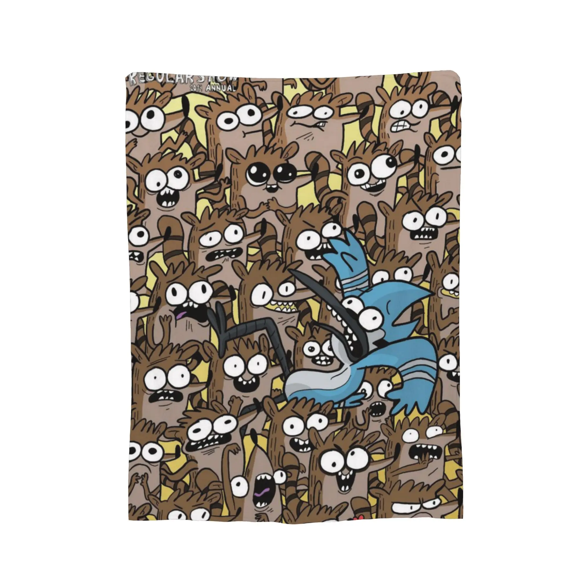 Picture 3: Mordecai and Rigby R-Regulars Anime Show Throw Blanket for Couch  Fuzzy Soft Plush Blanket Multi-size Bedspreads for All Seasons
