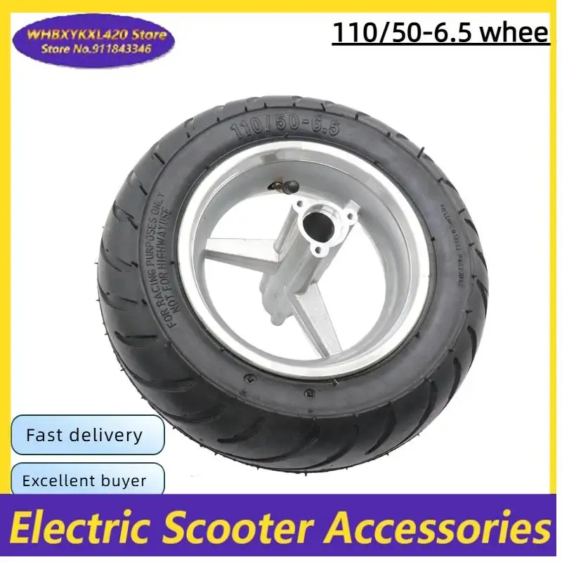 

Scooter Wheel 110/50-6.5 Inflatable Wheel Durable for Scooter Wheel Replacement
