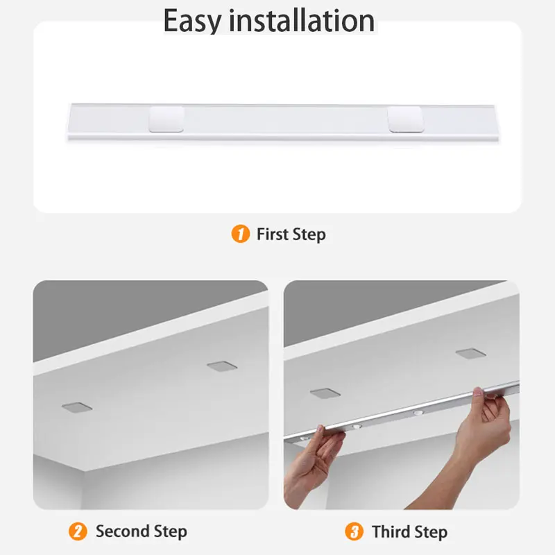 1PC Motion Sensor Lichter Ultra Dünne LED Wireless USB Wein Kühler Schlafzimmer Nacht Licht 20/30/40CM Für Küche Schrank Beleuchtung