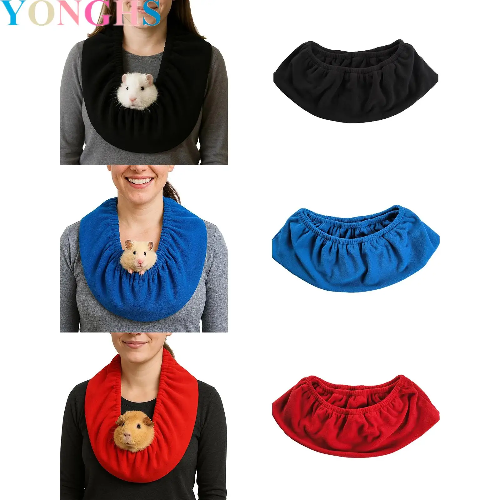 

Portable Scarf Warm Small Animals Pets Outdoor Travel Halter Bag Neck Bag Warm Scarf for Guinea Pigs Rats Chinchillas