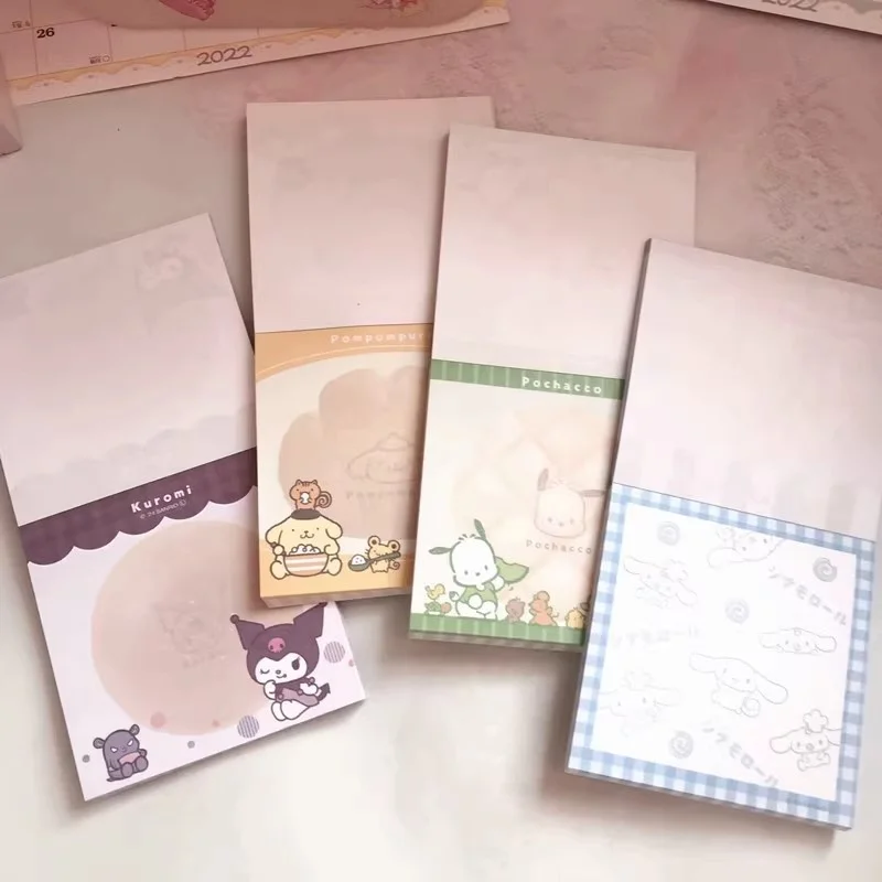 

4/20PCS SANRIO KUROMI корицы POCHACCO MEMO PAD милый помпомпурин канцелярские принадлежности этикетка NOTEPAD закладка после школьных принадлежностей