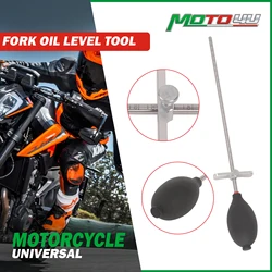 New Fork Oil Level Tool Simplified Fork Oil Level Gauge with Widened Push Adjuster Motorcycle Oil Resistance Syringe Pump