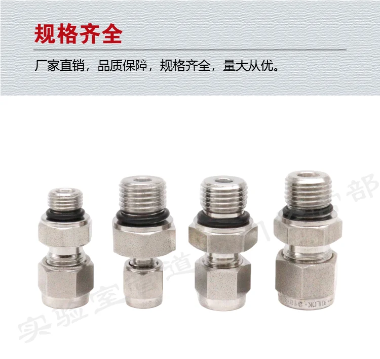 G 1/8" 1/4" 3/8" 1/2" 3/4" 1" BSPP-Stecker auf 3 6 8 10 12 mm und 1/8-1" Zoll Rohrkompressionsverschraubung SUS316L Edelstahlrohrverschraubung – Detail 7
