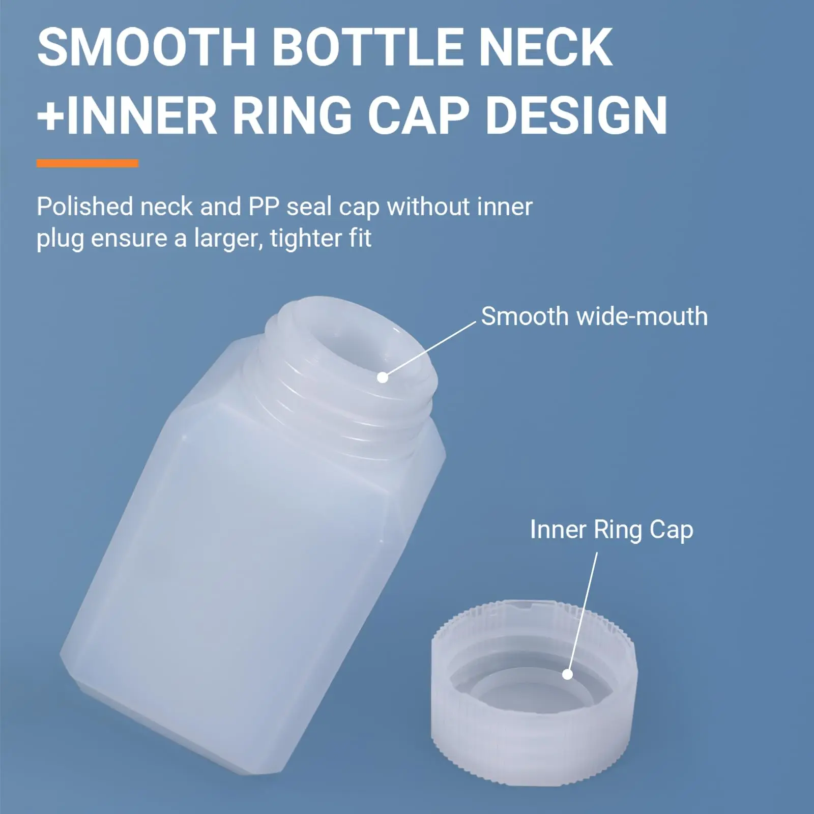 10Pcs 100ML Leak Proof Plastic Bottles with Caps for Liquids Sample, Reusable Small Bottles Containers for Travel/Camping/Hiking
