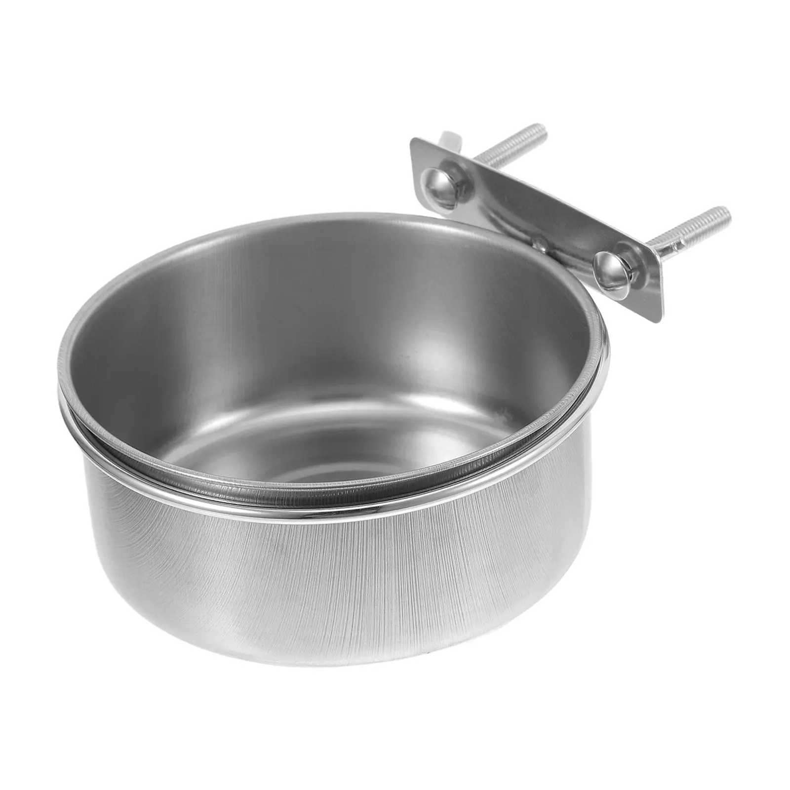 

Parrot Feeding Cup Medium Stainless Steel Bird Food Bowl Water Dish for Cage Use Parakeets Cockatiels Small Animals