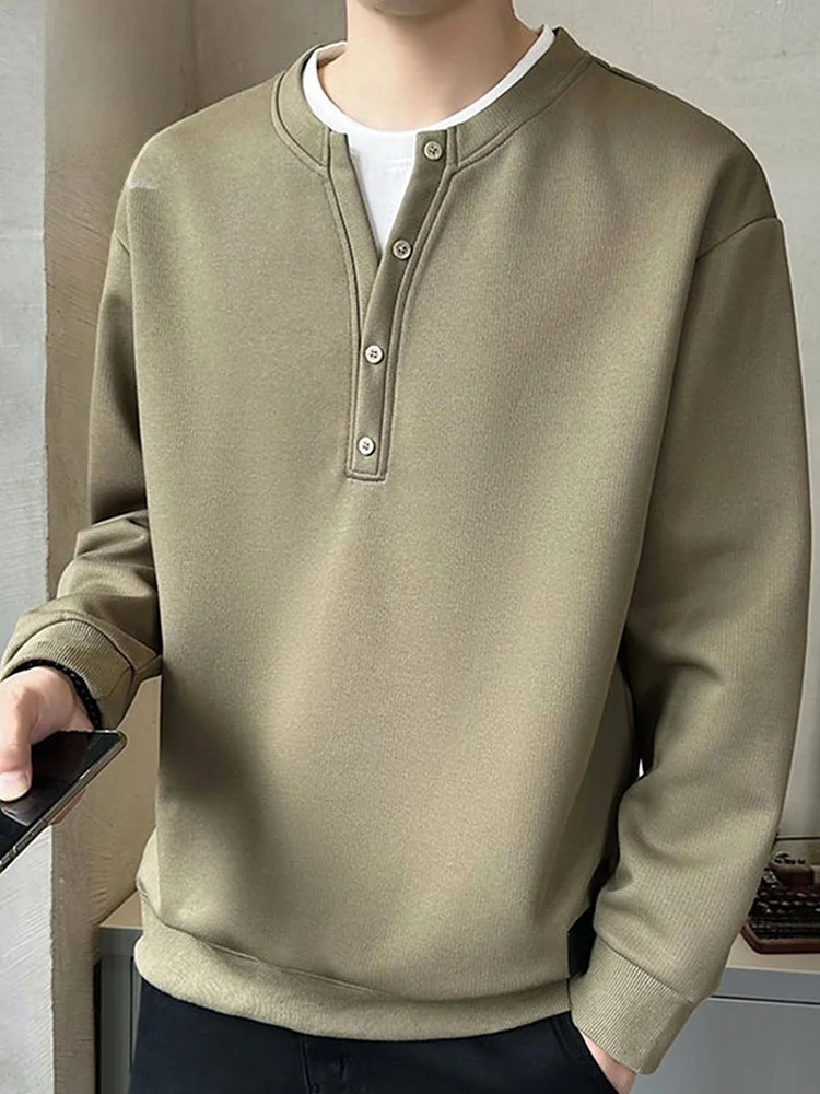 

Мужская толстовка-обманка с длинным рукавом и круглым вырезом, повседневная, весенняя, новая модная модель, свитшот-футболка