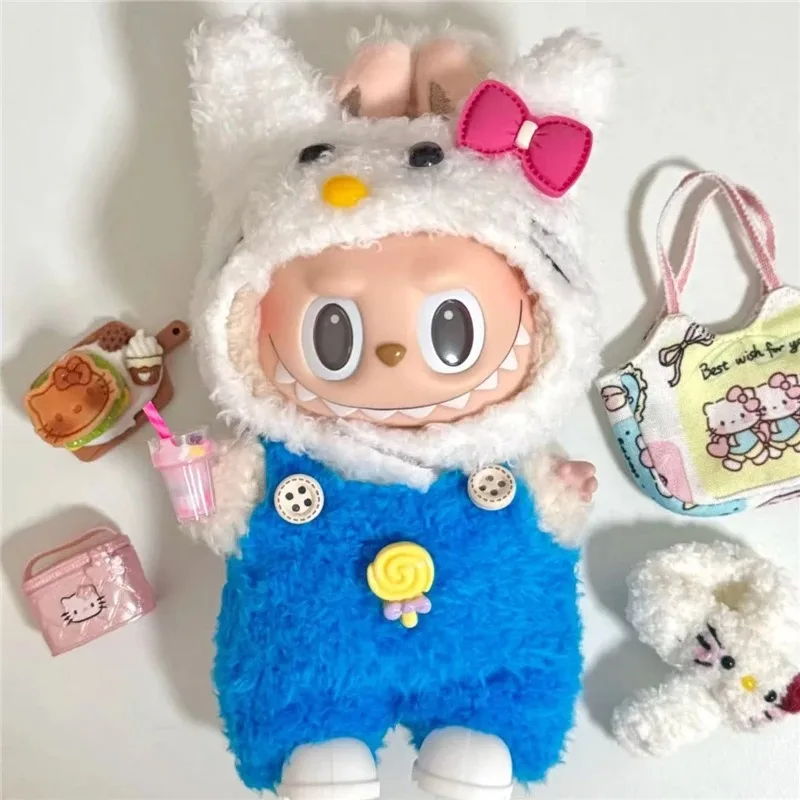 15 17 سنتيمتر ل Labubu دمية عباءة Kuromi مرحبا كيتي الزي الملابس جميل لطيف عموما بانت أفخم الملابس مجموعة أحذية اكسسوارات #4