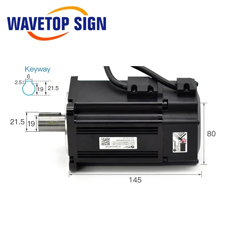 2025 Leadshine High Voltage AC Servo Driver L5-750Z 750W + محرك سيرفو ACM8008M2H-B1-D-SS 750W #6