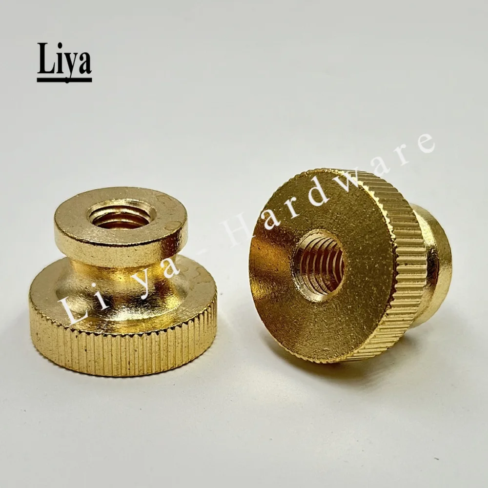 2-10pcs DIN466-B GB806 M3 M4 M5 M6 M8 Brass Knurled step Thumb Hand Nut