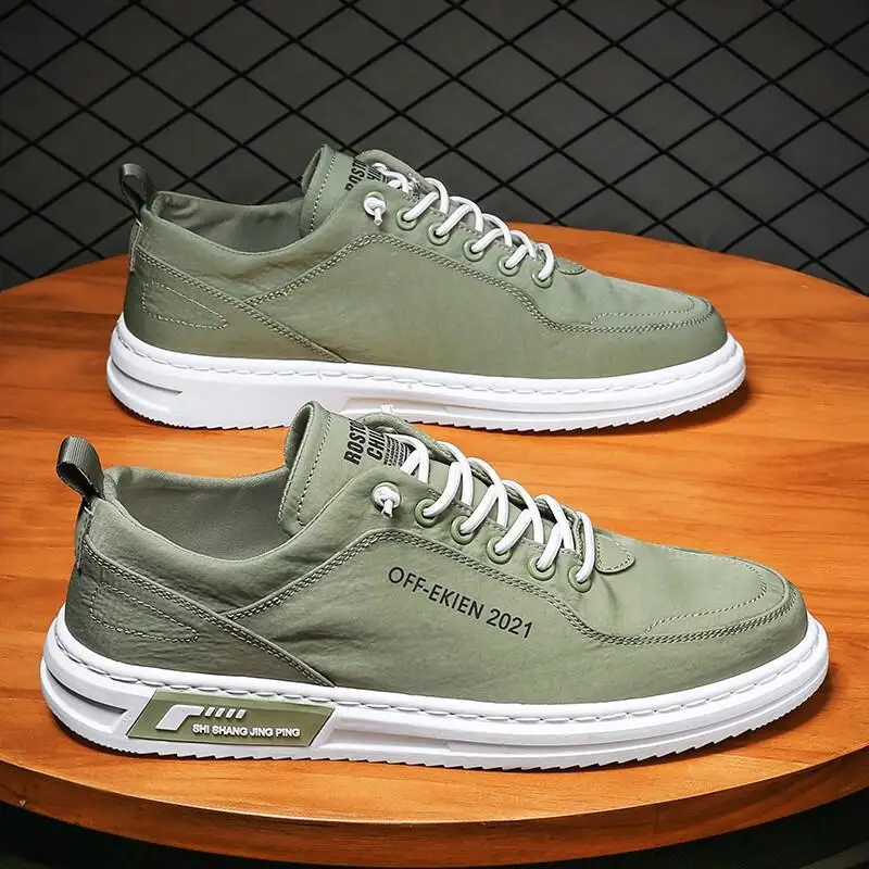 

Men's Ice Silk Canvas Shoes Versatile Soft Bottom Casual Sports Shoes Korean Trendy Breathable Board Shoes Outdoor Leisure Shoes