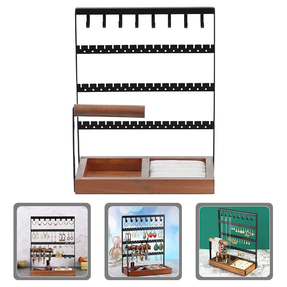 

Премиум-подставка для демонстрации ювелирных изделий: серег, ожерелий, браслетов, ключей. Настольный органайзер для розничных магазинов и дома.