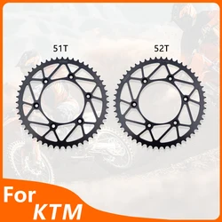 OTOM Motorcycle Rear Sprocket 520 Chain 51T 52T Carbon Steel Back Sprocket Cog For KTM HUSQVARNA GASGAS SXF EXC XCW SMR TC FC TE