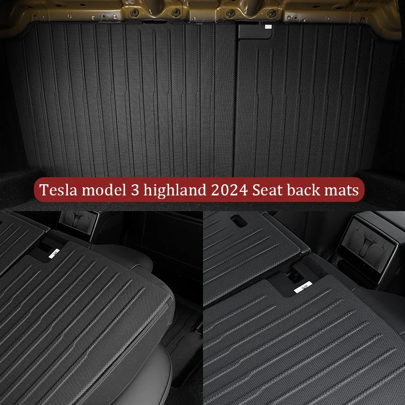 For Tesla Model 3 2024 Highland Floor Mats Cargo Liner Waterproof Anti-slip Trunk Mat TPE Pads Model 3 2024 Highland Accessories