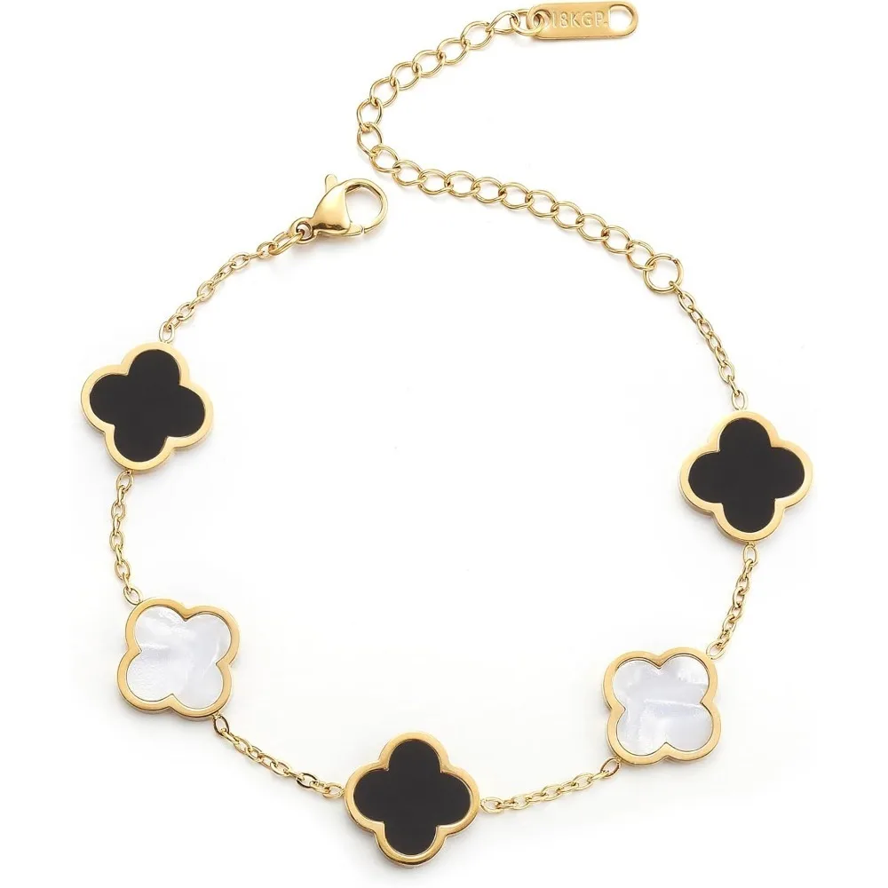 

Ladies' Lucky Bracelet Four Leaf Chain Bracelet