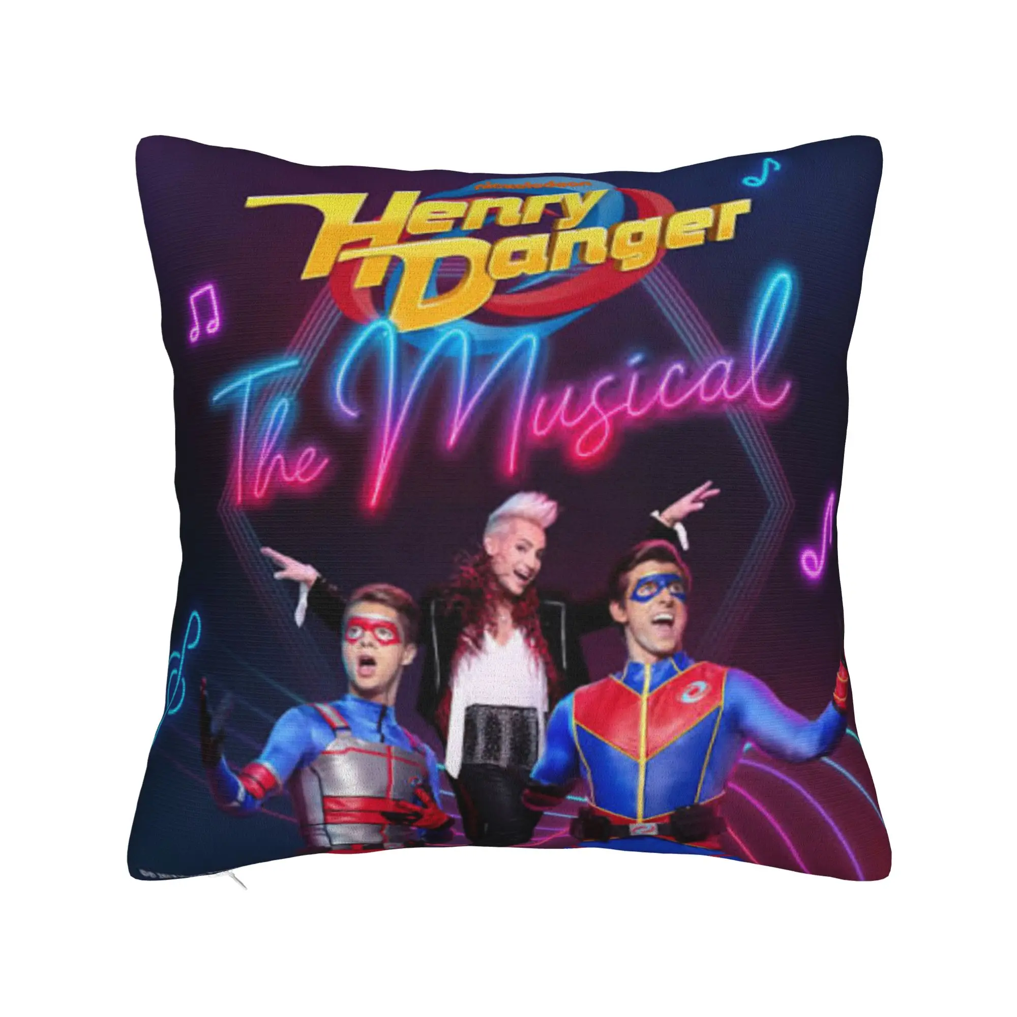 Warm Car Captain Henry And Kid Danger  Decorations Pillowcases Merch  Pillow Covers Zipper Multi Size