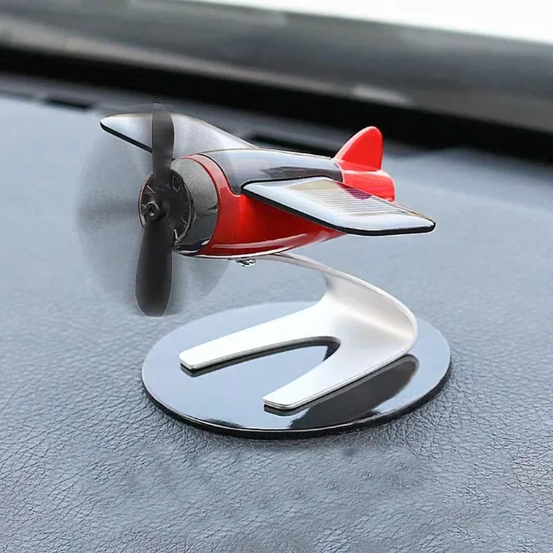 Car Air Freshener Smell In The Styling Solar Airplane Model Center Console Decoration Auto Fragrance Air Fresheners