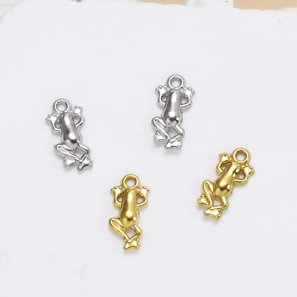 

Cordial Design 6*13MM 100Pcs DIY Charms For Earrings/Stainless Steel/Hand Made/Frog Shape/Jewelry Findings & Components #195227