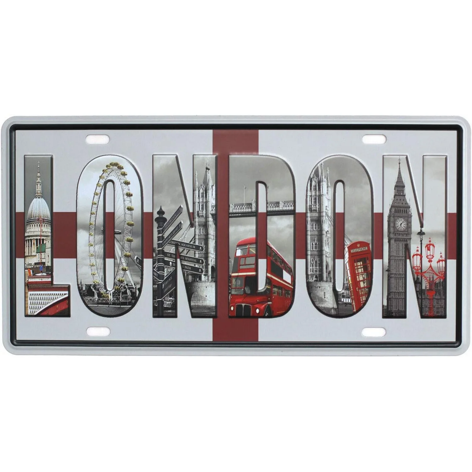 Madrio License Plates for Wall Art Decoration Metal Tin Signs Vintage Tags Metal Automotive Signs For Cafe Bar Club Garage Pubs