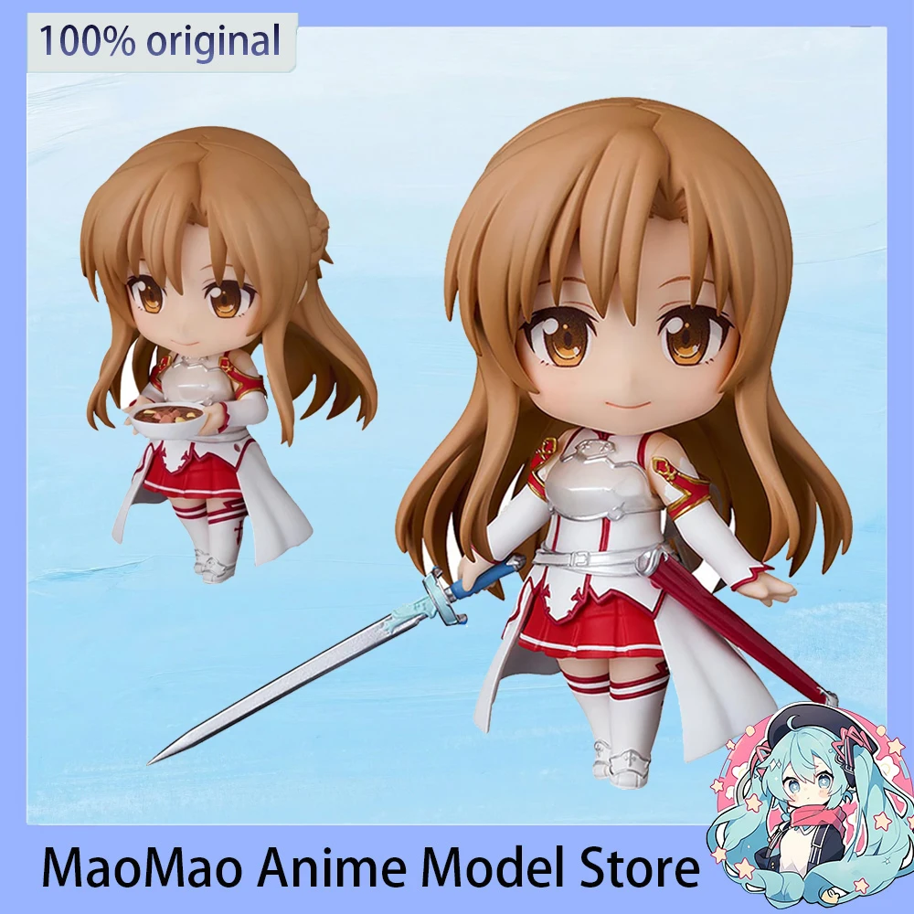 

В наличии оригинальный GSC Sword Art Online 1669 Юки Асуна аниме фигурка Q-версия детские игрушки 10 см Коллекционный подарок