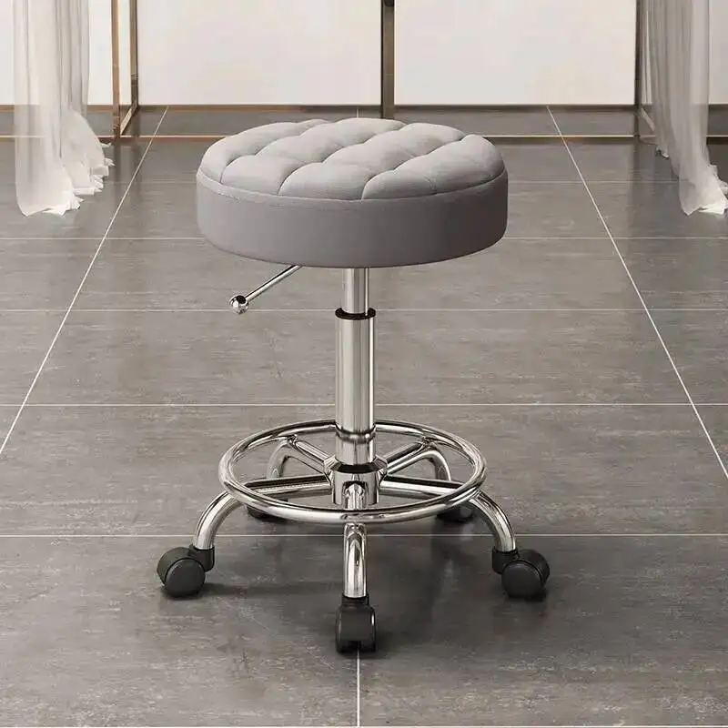 

Swivel Beauty Salon Barber Hairdressing Chairs Professional Rolling Office Barber Chairs Luxury Silla Tattoo Furniture MR50BC