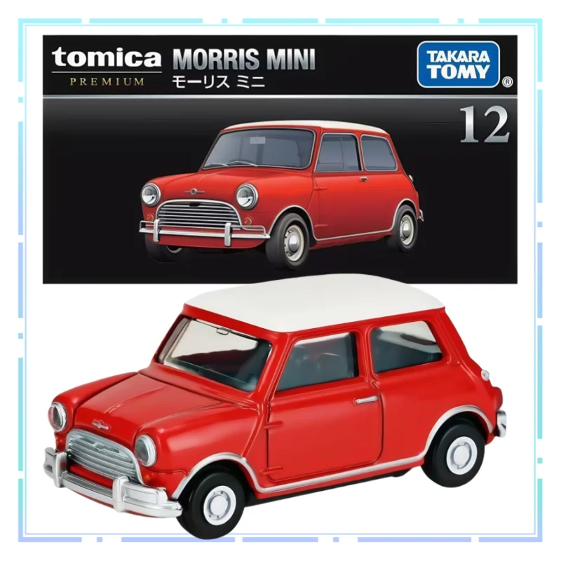 TOMY TP12 Morris Mini Коллекция имитаций автомобиля из сплава, модель автомобиля, декоративные игрушки, черная коробка, ограниченная серия, праздничные подарки