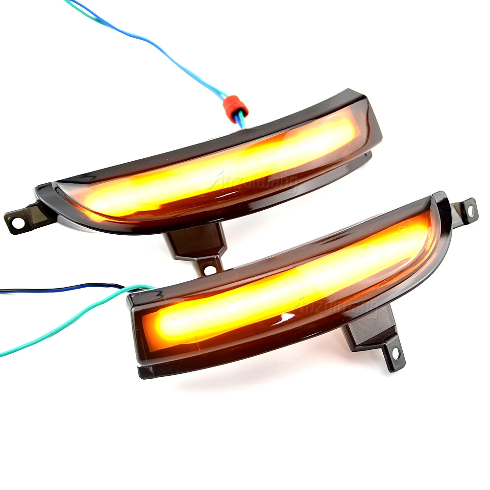 Dynamic Turn Signal LED Strip Light Rearview Mirror Lamp For Renault Koleos HY 2011 2012 2013 2014 2015 2016 2017 1st Gen