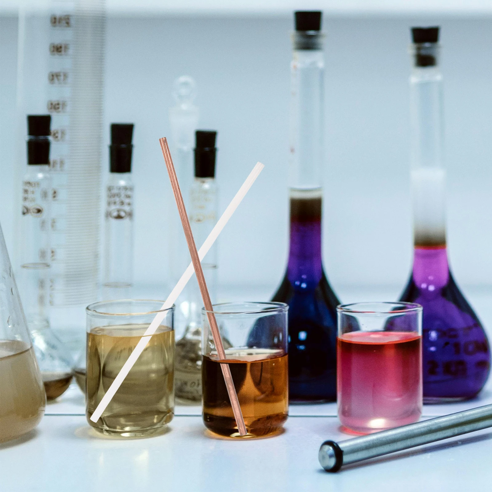 8pcs Heat Conductivity Experiment Materials Metal Rods Kit Thermal Demonstration Lab Research Precise Dimensions Diy