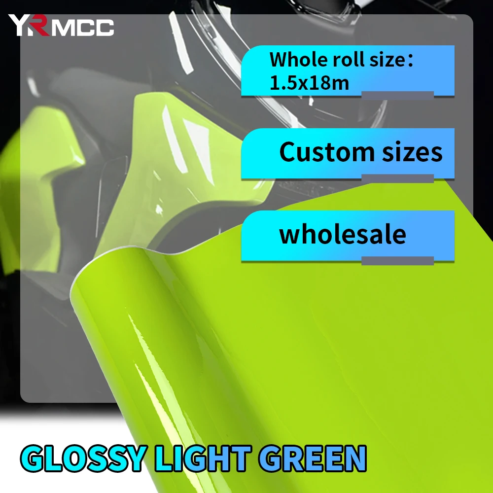 

Custom Size Wrap Vinyl Car Stickers Supplies Auto Glossy 100cmx150cm Shiny Motorcycle Vinyls Body Film Car Tuning Accessories