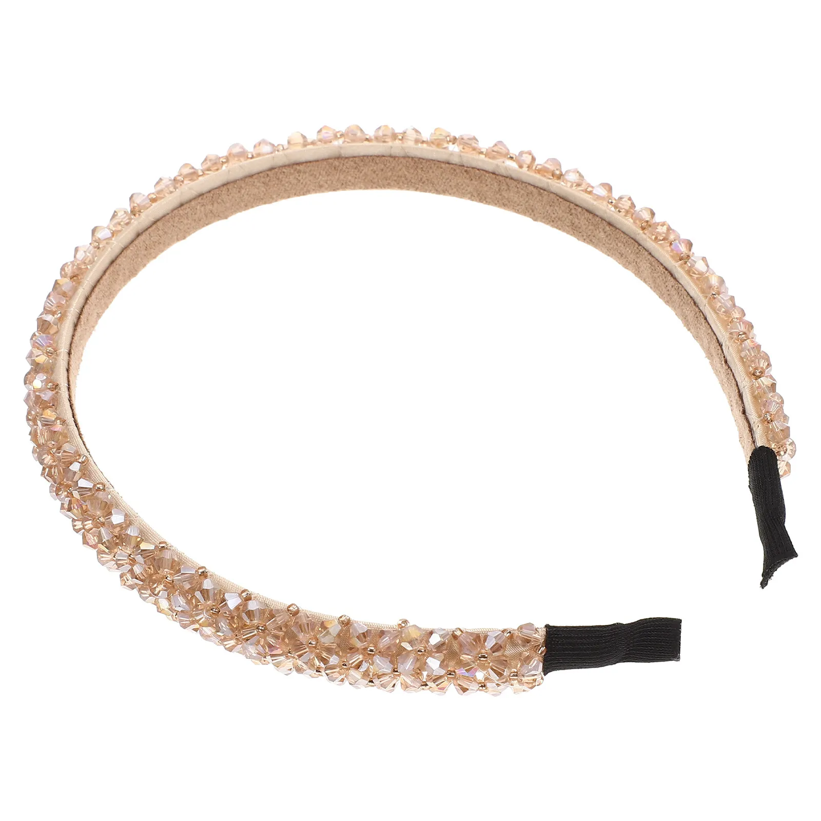 

Crystal Beaded Hairband Delicate Elegant Headdress for Women Party Banquet Girl Haircut Decor Chic Headband Accessory