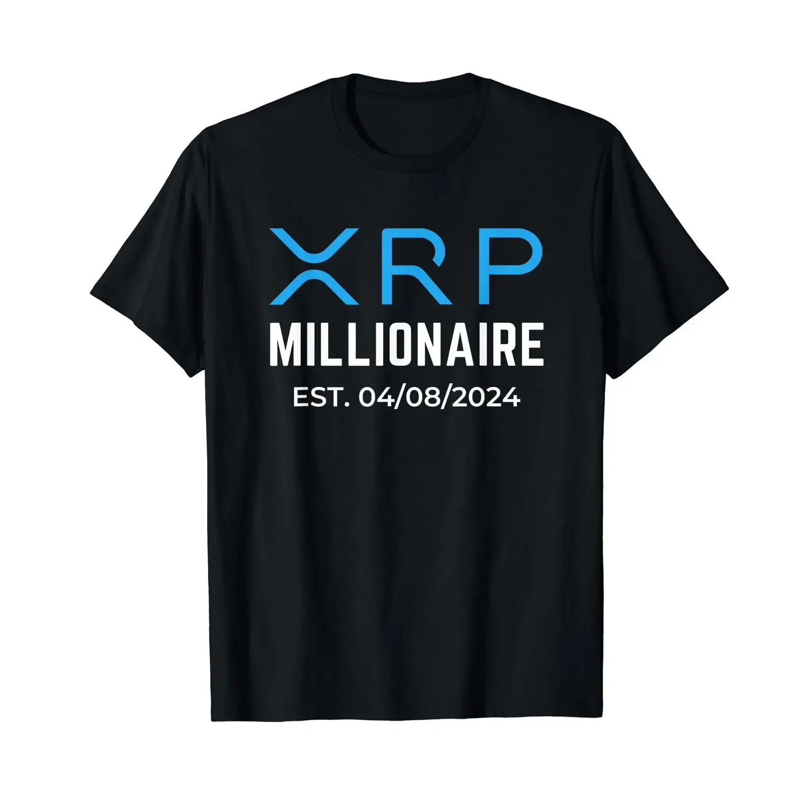 XRP Millionaire Crypto Merchandise Total Solar Eclipse T Shirt black vintage Washed Comfortable fashion Soft designer clothes