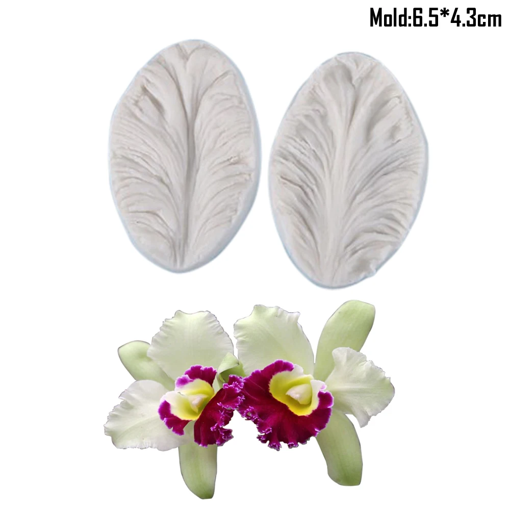 Tulip Flower Petal Veiner Silicone Mould Fondant Mold Cake Decorating Tools ,Gumpaste Sugarcraft Cutter Mold CS166