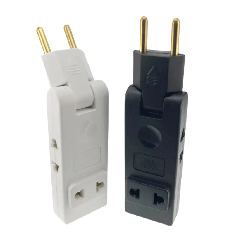 【C】4 In 1 Wall Outlet Extension EU Electrical Socket 180 Degree Plug Adapter Travel Aadapter Portable Power Converter view 5