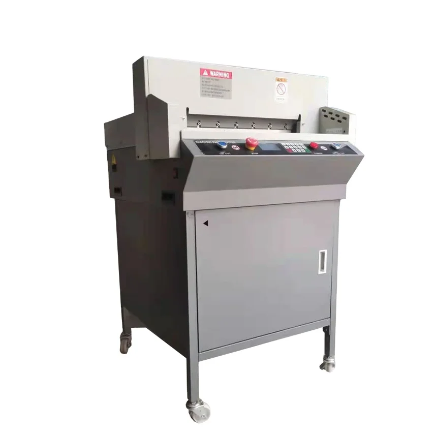 DEBO 450MM 17 '' User-friendly Features Dual-button Electronic Operation, Automatic Paper Clam Paper Cutter Guillotine Electric