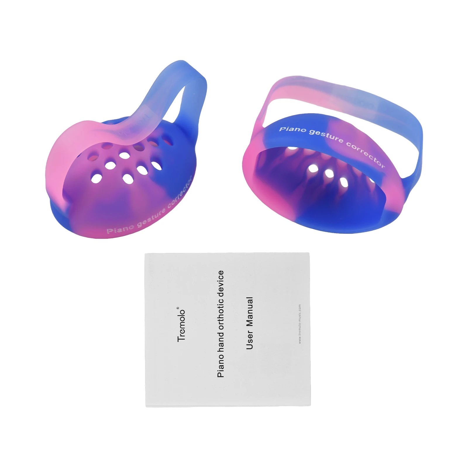 1 Pair Wearable Piano Hand Corrector Finger Trainer Ball Hand Corrector Piano Gesture Corrector Device Contraction Strap