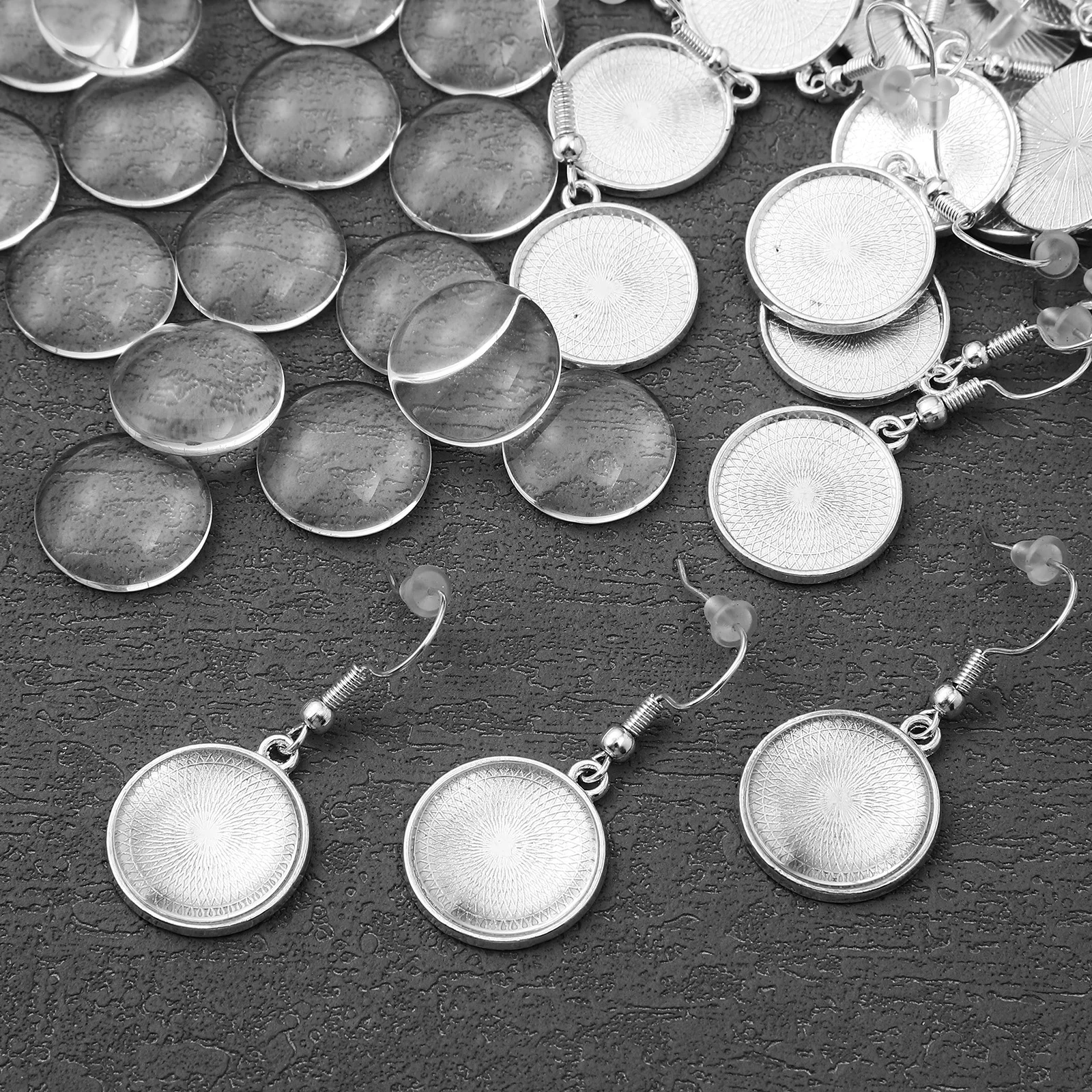 

Sublimation Blank Diy Wire Hook For Jewelry Making Diy Set Tone Earrings Kits Resin Engraving Craft Earrings