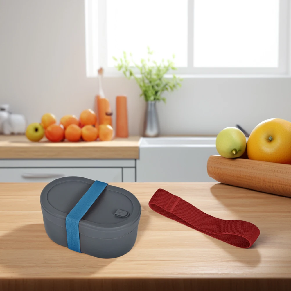 

4 pcs Straps Elastic Nylon Bundling Belt Lunch Containers Adjustable Secure Fastening Sandwich Box Storage Kitchen Bar