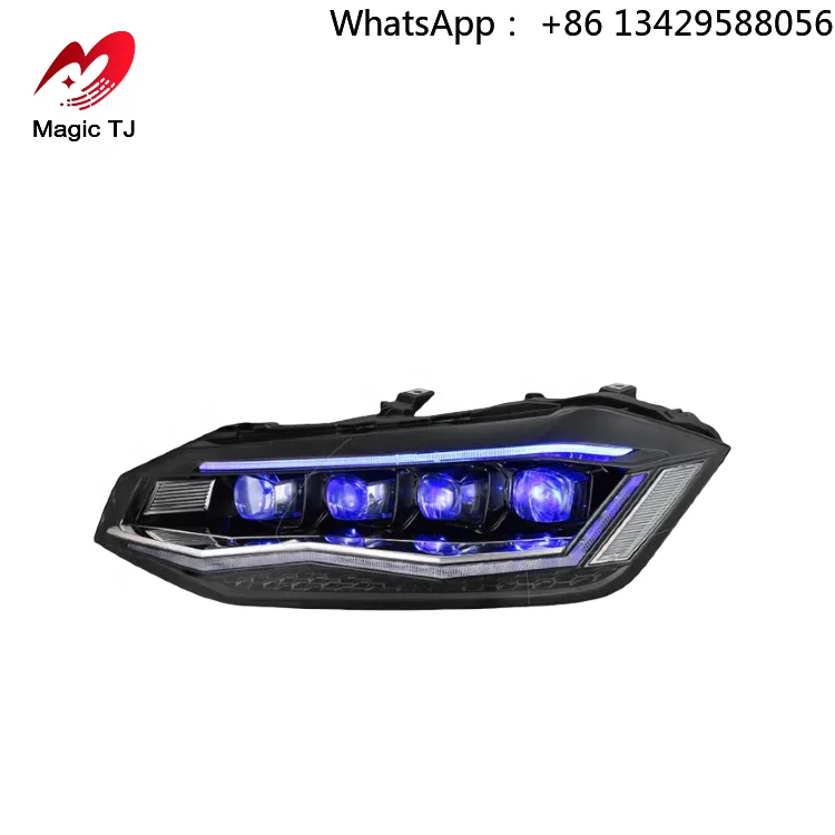 2018-2019 Volkswagen POLO PULS LED Crystal Lens Light Assembly Modification 6000k Color for Flow Turn Signal Headlights