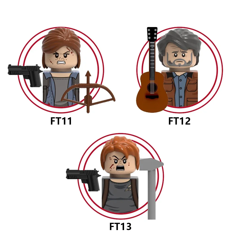 FT11-FT13 juego último Ellie Joel Abby OF Us personaje bloques de construcción figuras ladrillos para niños colección juguetes ventas