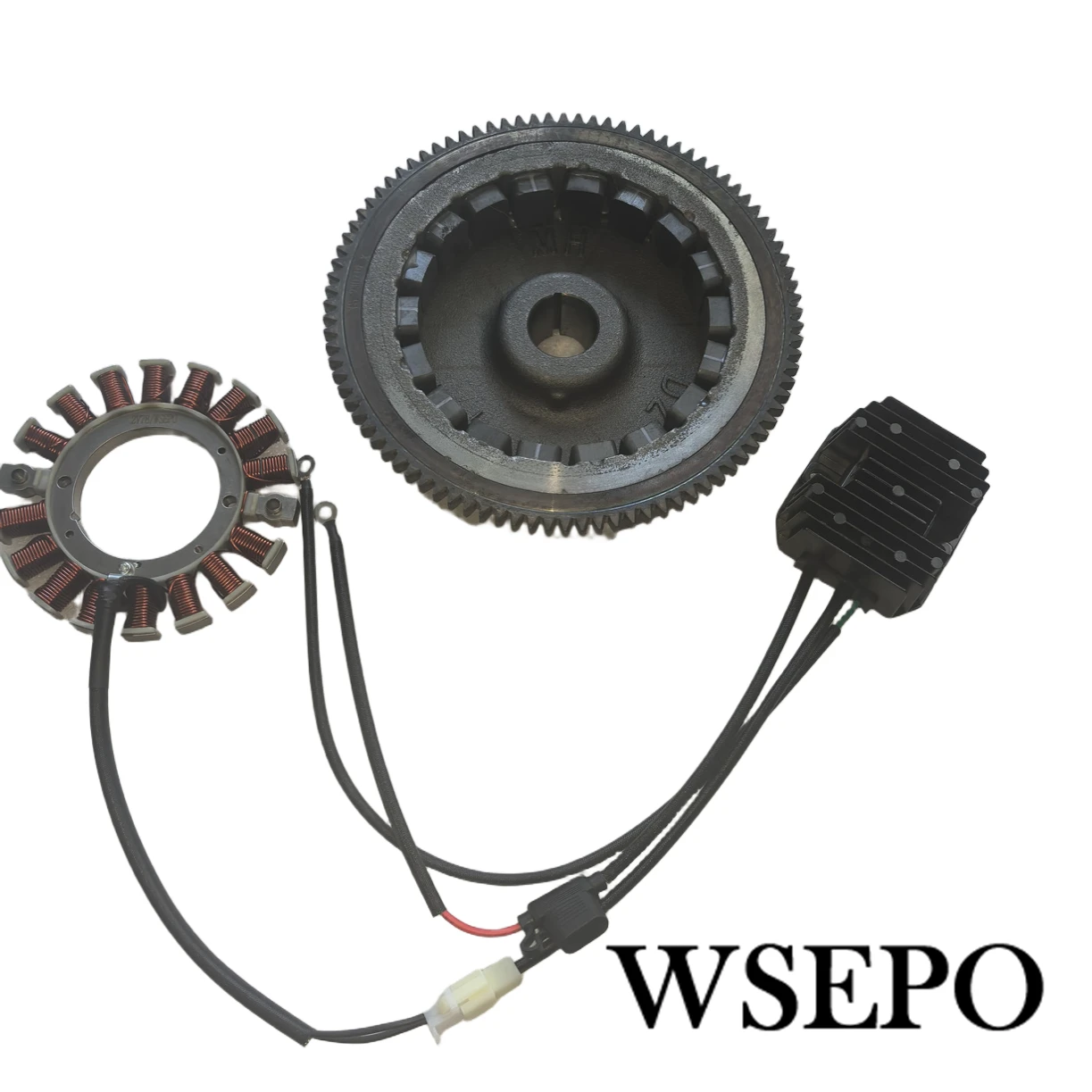 300W Flywheel Generator Stator Kit With Regulator Can Fit Senci SV750 744CC Duromax 713CC V Twin Engine Used Charging Purpose