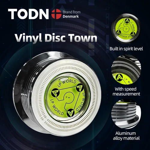 TODN-estabilizador de disco LP de 50Hz, disco de vinilo, tocadiscos, abrazadera de peso para accesorios de reproductor de discos, abrazadera de peso de aleación de aluminio