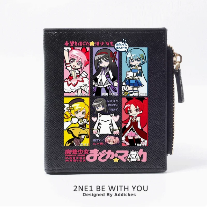 

Anime Puella Magi Madoka Magica Kaname Madoka Fashion Wallet PU Purse Card Coin Zipper Money Bag Cosplay Gift B2359