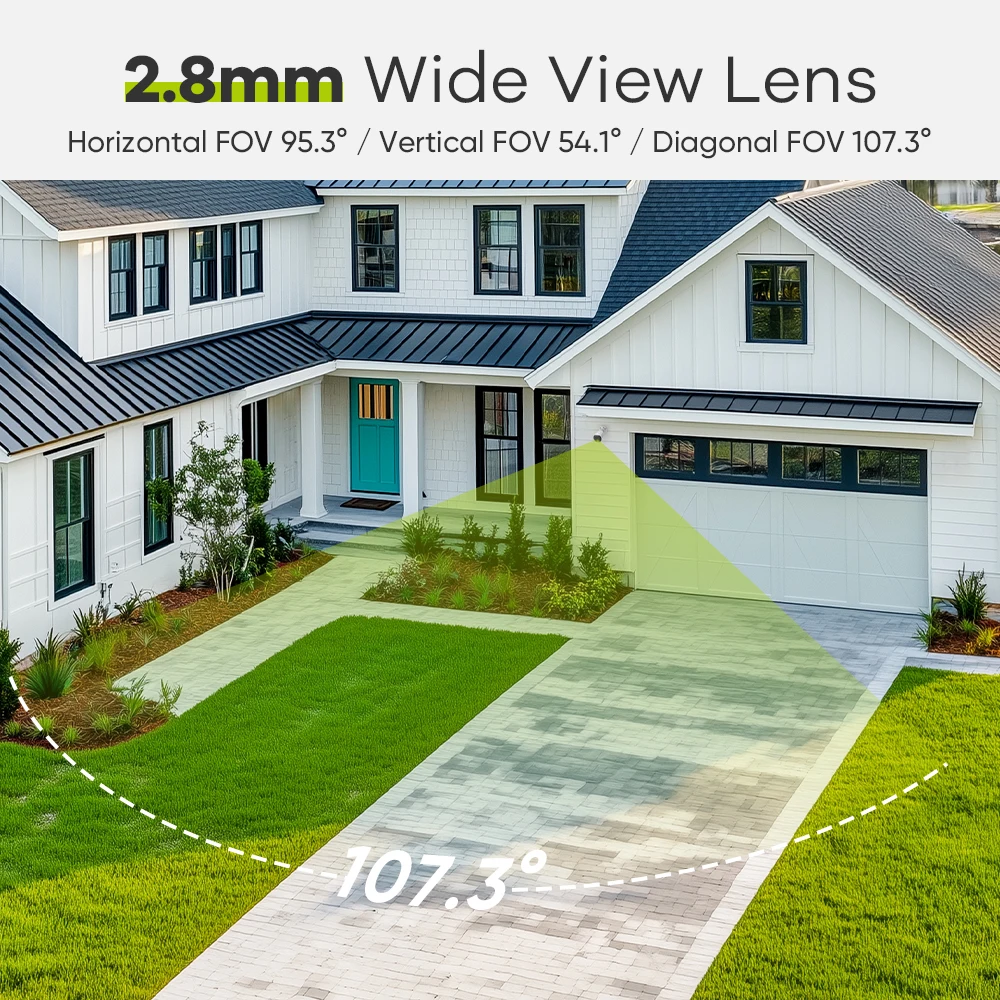 SANNCE 5MP 8-канальная система безопасности PoE, S + 265, обнаружение людей и транспортных средств, интеллектуальное уведомление ночного видения с прикрепленным изображением