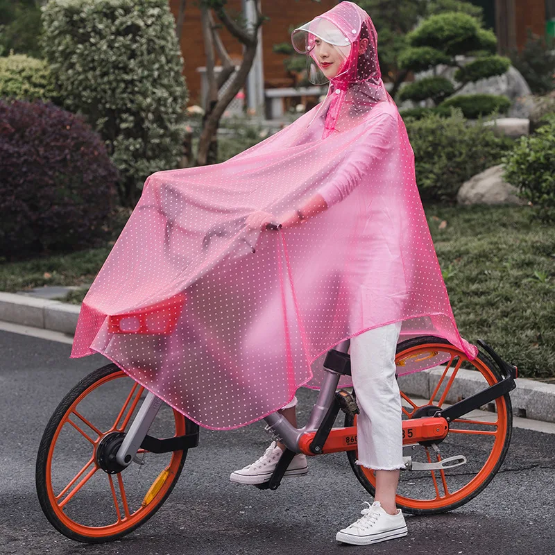 Impermeabile per moto da bicicletta trasparente 3XL Poncho antipioggia antivento Impermeabile trasparente addensato per esterni