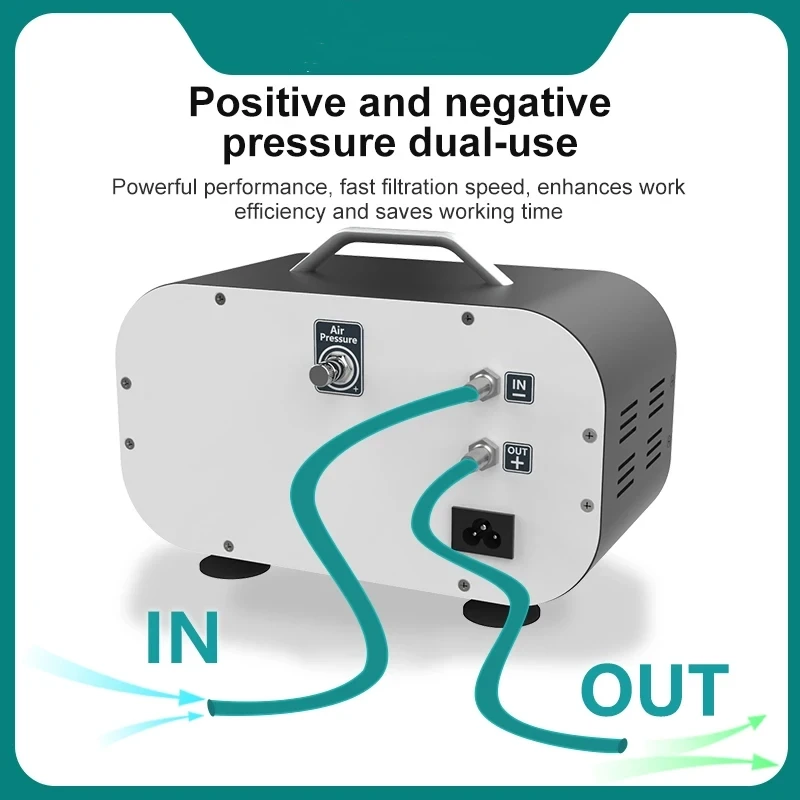 

VP-20Pro Oil-Free Diaphragm Vacuum Pump 20L/min, Adjustable -0.08MPa, Lab Filtration/Extraction
